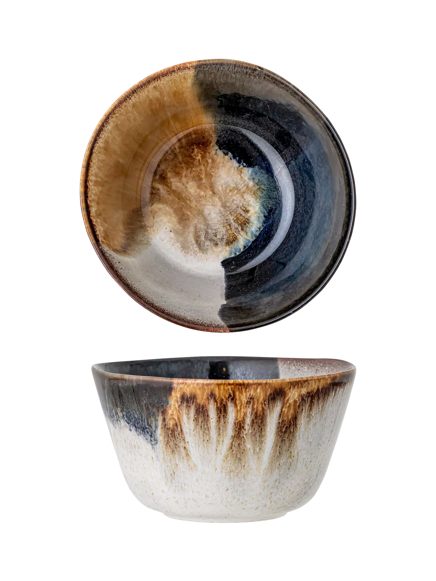 Bloomingville stoneware cereal bowl blue 15.5cm - British product