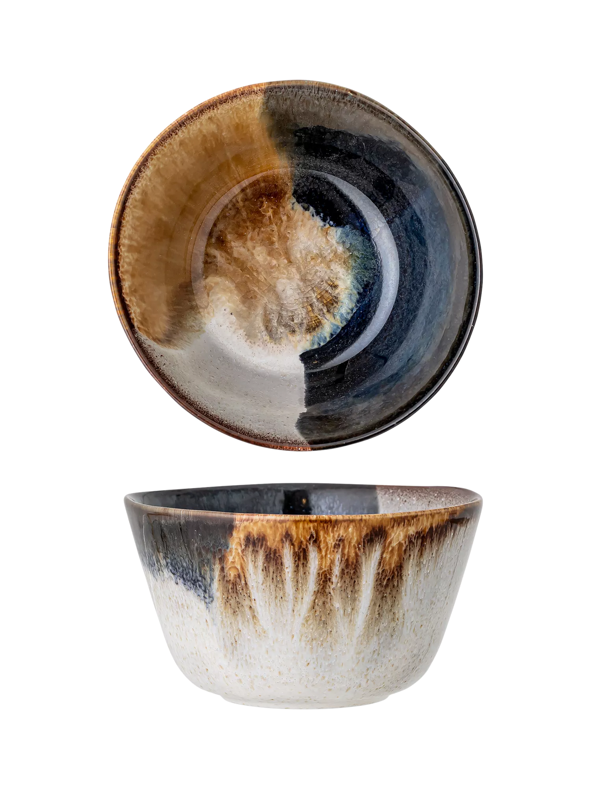 Bloomingville stoneware cereal bowl blue 15.5cm - British product