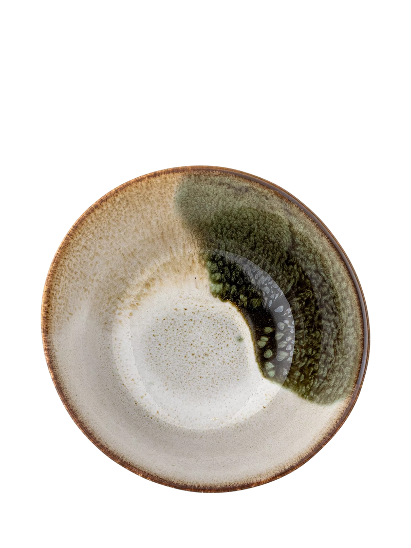 Bloomingville stoneware cereal bowl green 15.5cm, UK version