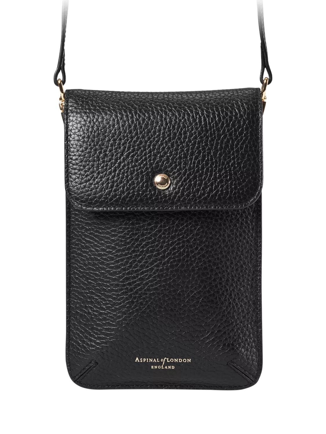 Aspinal of London Duo Phone Leather Crossbody Pouch - British product