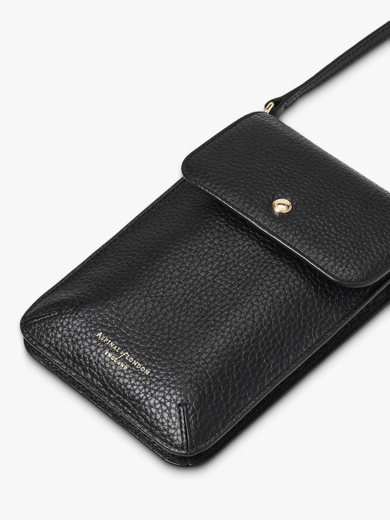 Aspinal of London Duo Phone Leather Crossbody Pouch - British product