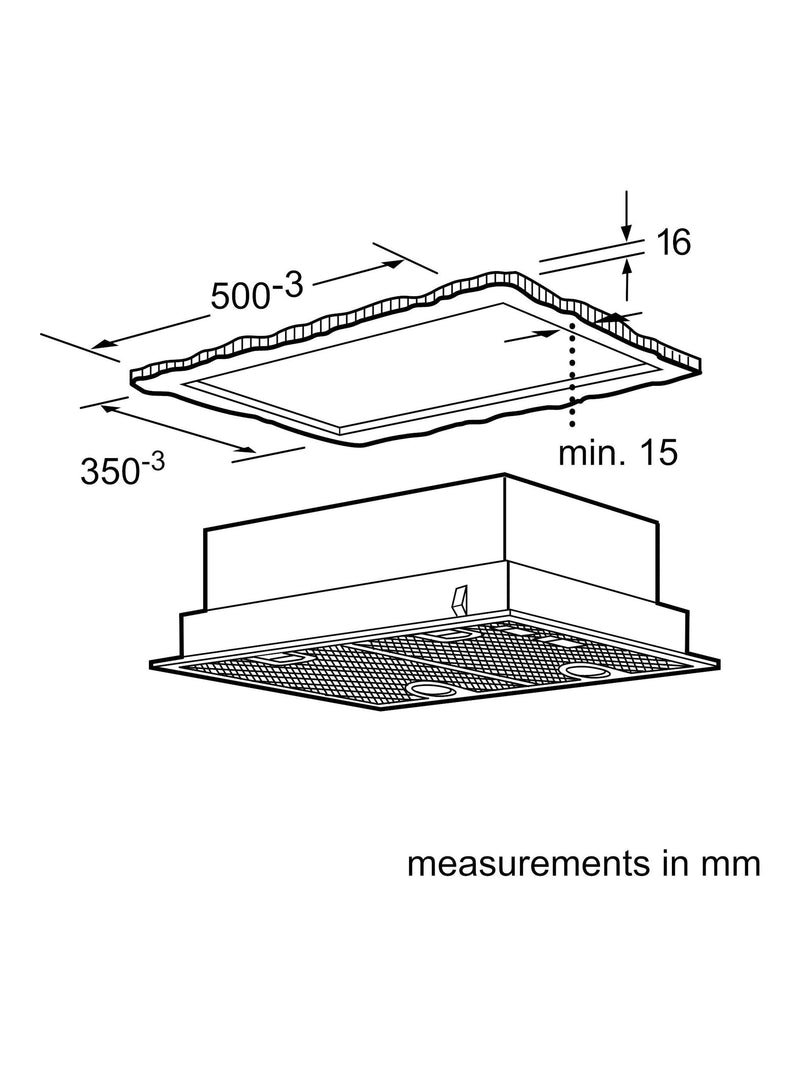 Neff N30 canopy cooker hood silver 53cm - British product