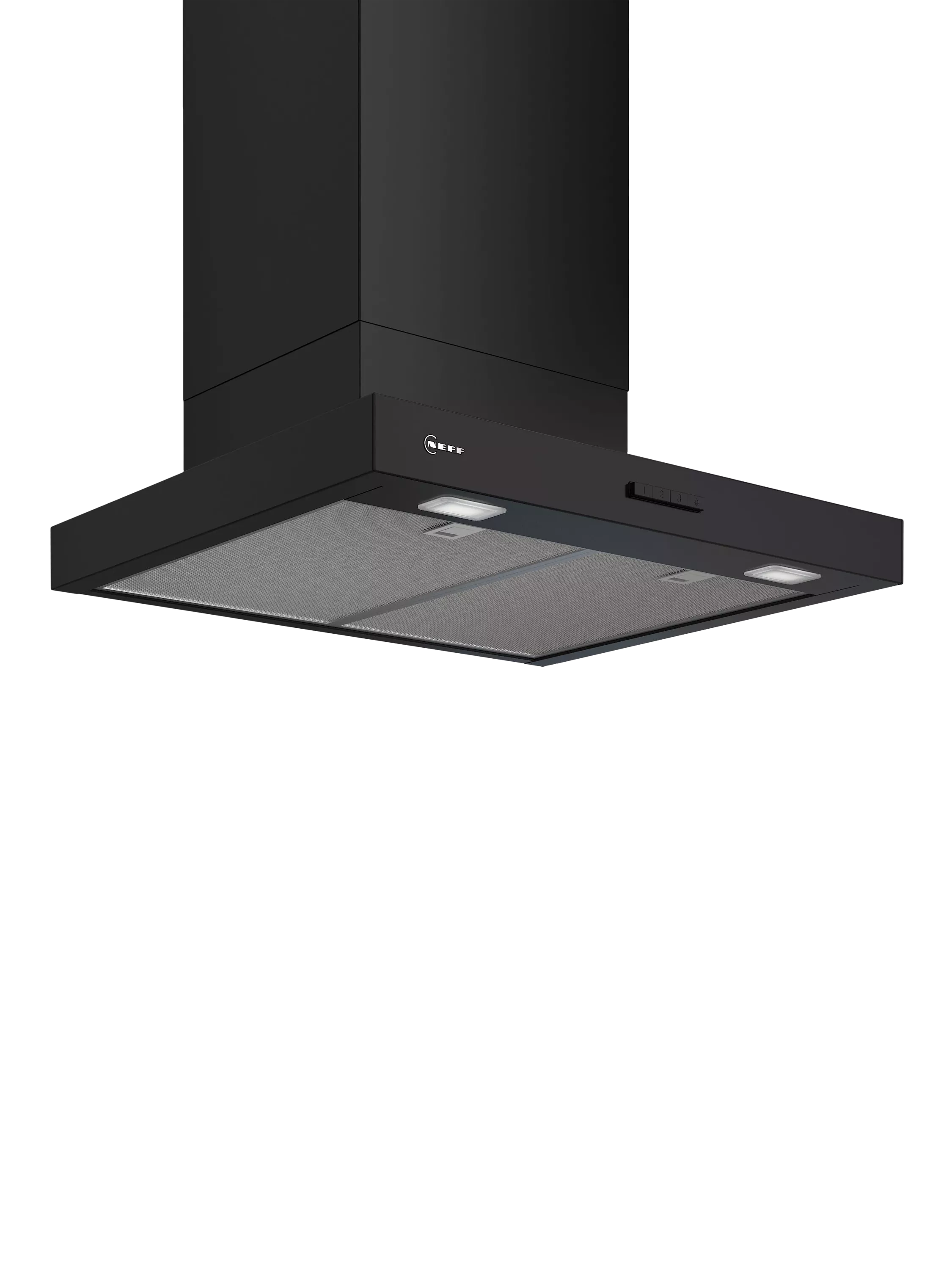 Neff box chimney cooker hood 60cm matt black, imported from the UK