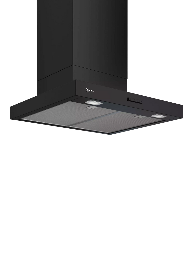 Neff box chimney cooker hood 60cm matt black, imported from the UK