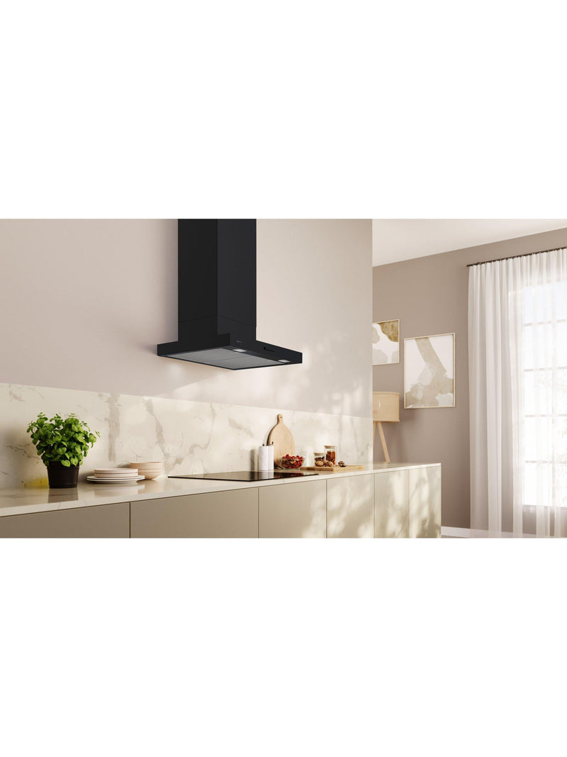 Neff box chimney cooker hood 60cm matt black, imported from the UK