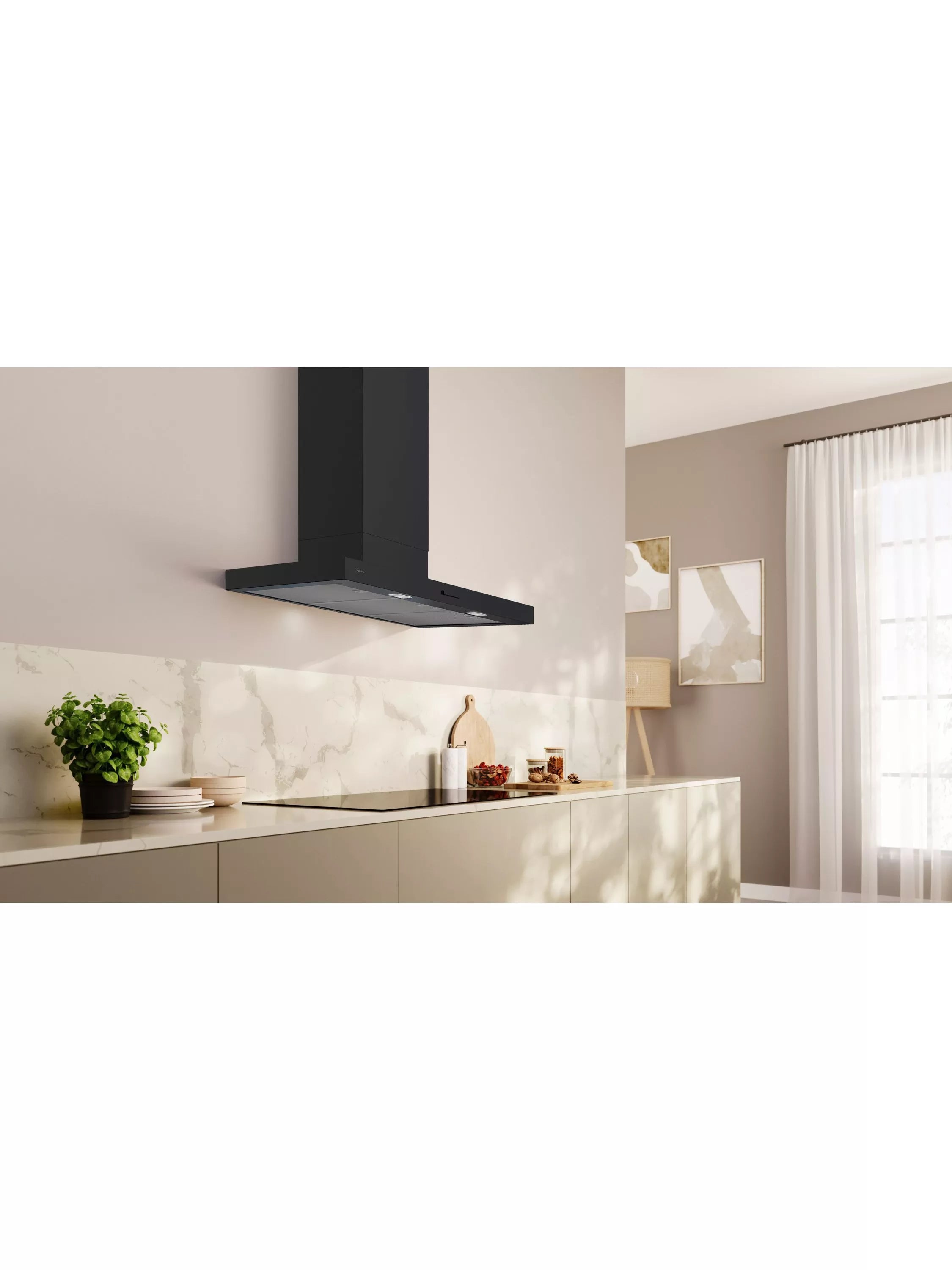 Neff N50 box chimney cooker hood 90cm matte, UK version