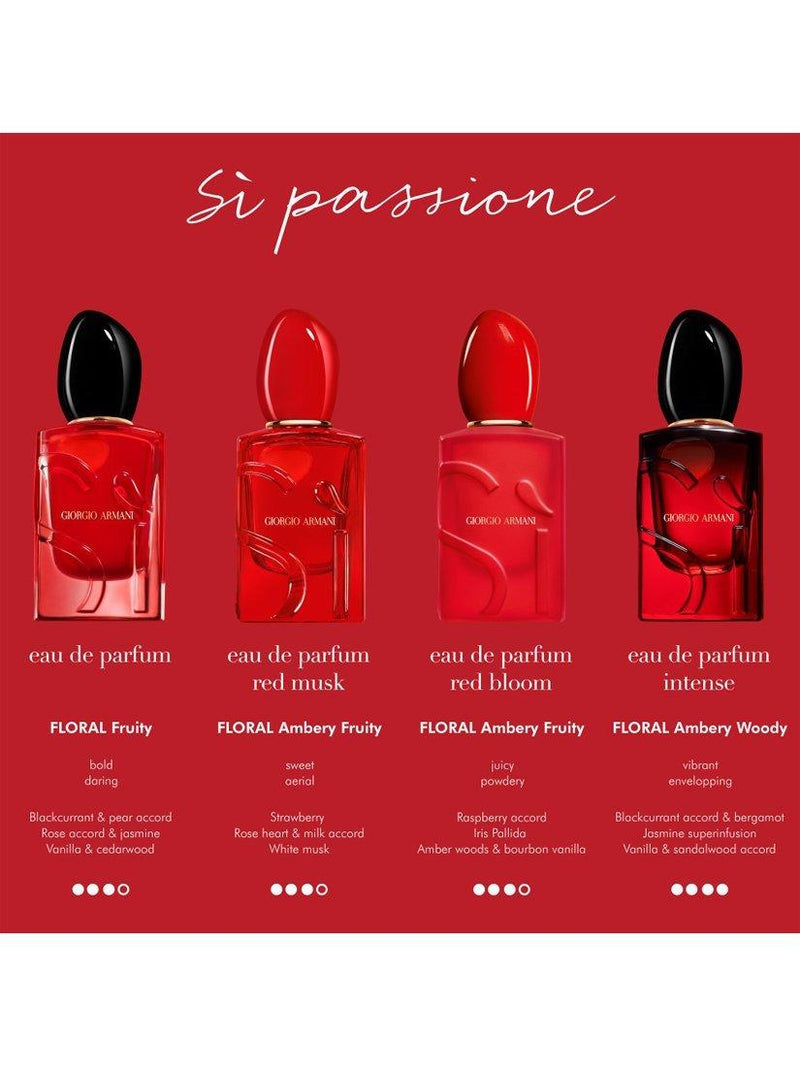 Giorgio Armani Eau de Parfum Sì Passione Red Bloom 100ml, UK version