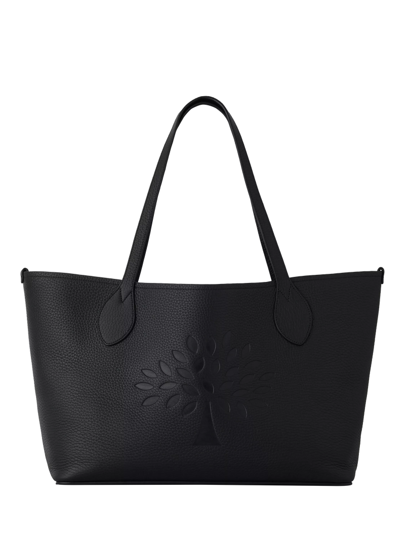 Mulberry Leather Twin Handle Tree Tote Bag