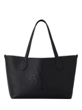 Mulberry Leather Twin Handle Tree Tote Bag