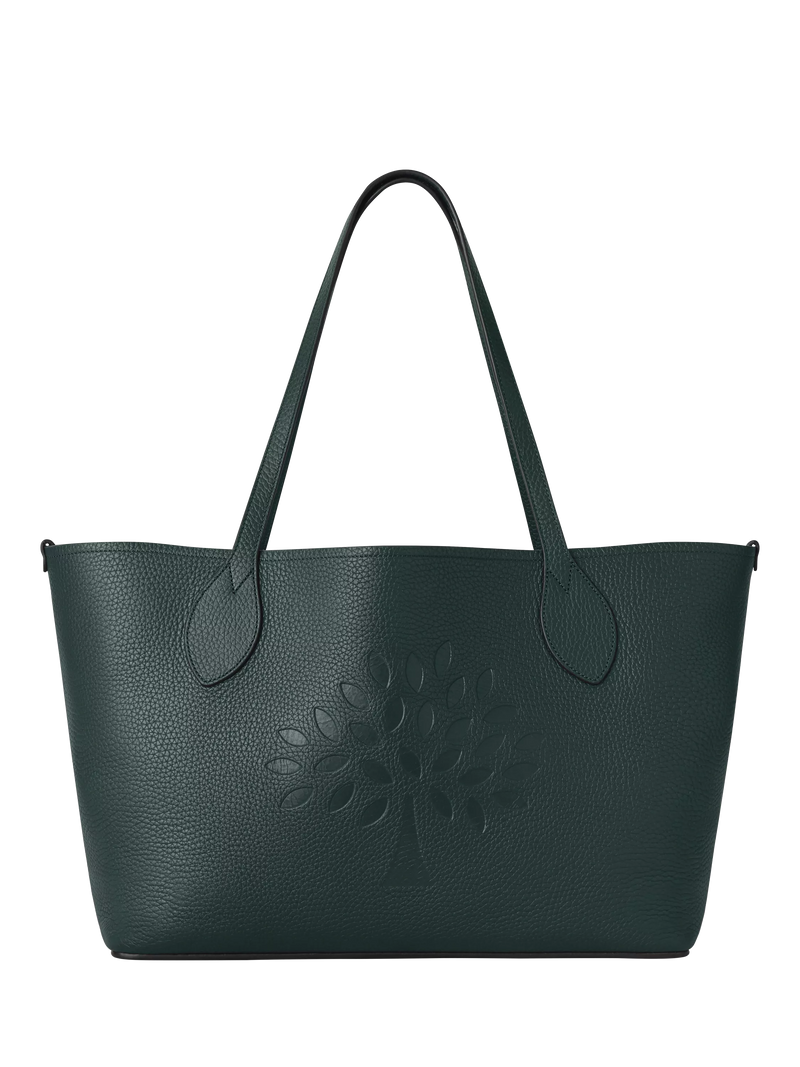 Mulberry Leather Twin Handle Tree Tote Bag