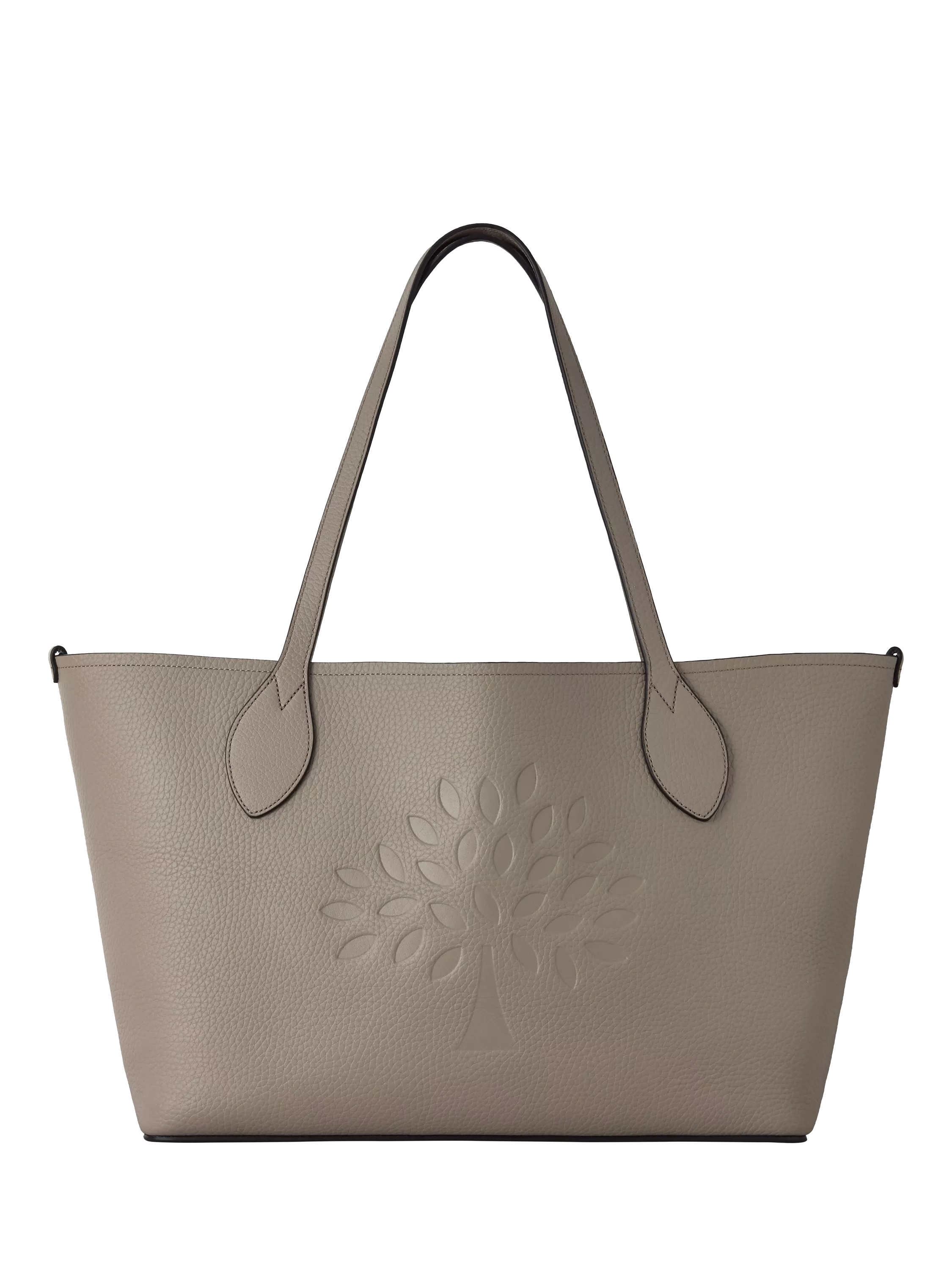 Mulberry Leather Twin Handle Tree Tote Bag