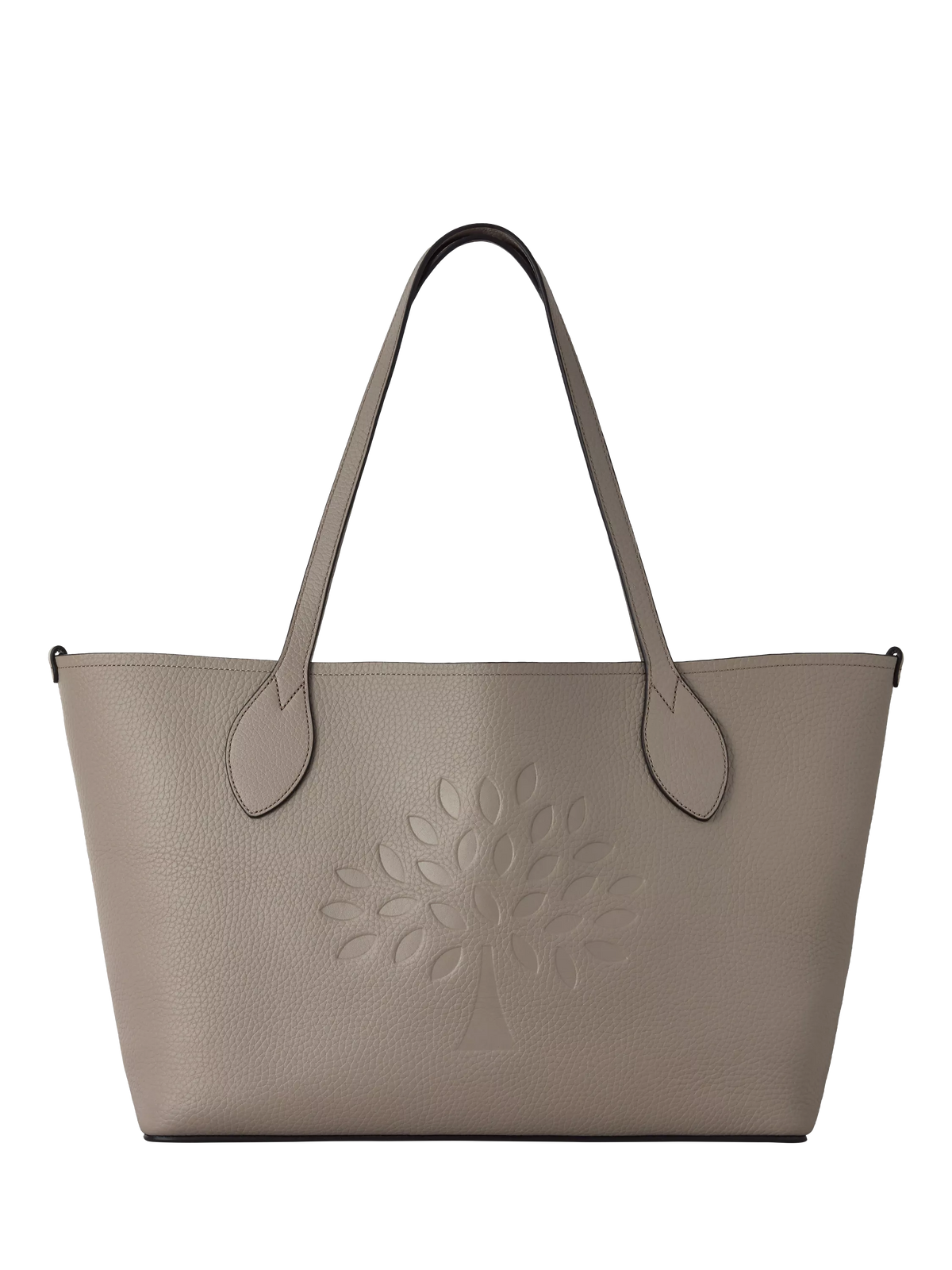 Mulberry Leather Twin Handle Tree Tote Bag