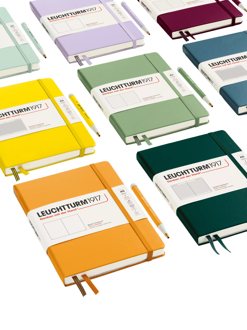 LEUCHTTURM1917 B5 plain hardcover notebook, imported from the UK