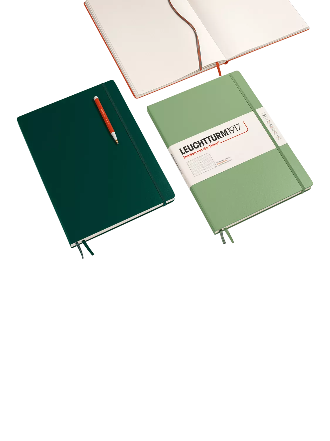LEUCHTTURM1917 B5 plain hardcover notebook, imported from the UK