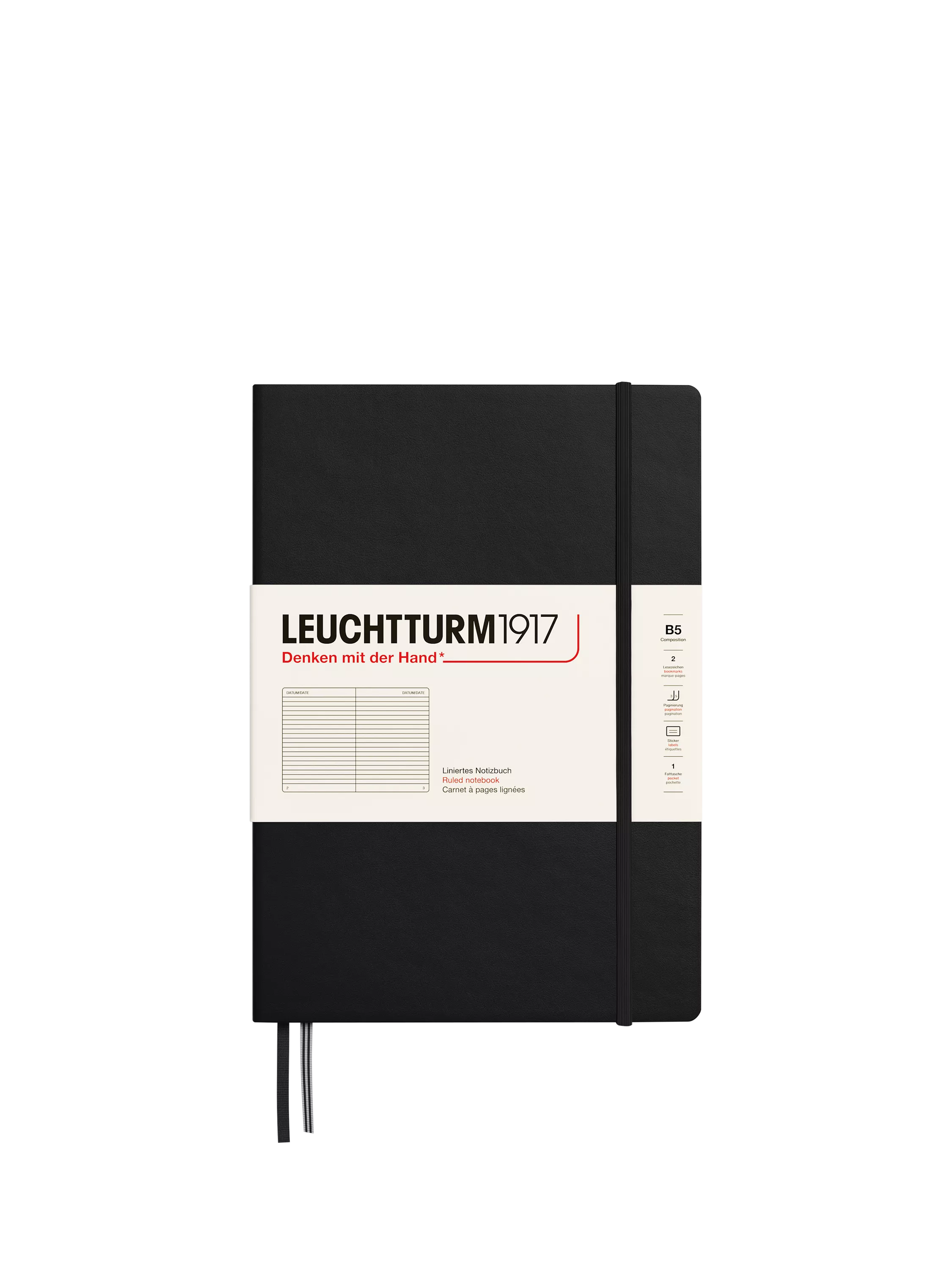 LEUCHTTURM1917 hardcover ruled notebook B5 (British brand)