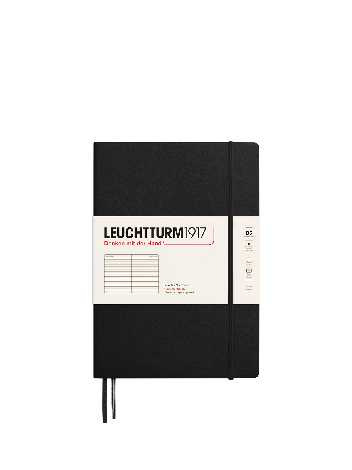LEUCHTTURM1917 hardcover ruled notebook B5 (British brand)