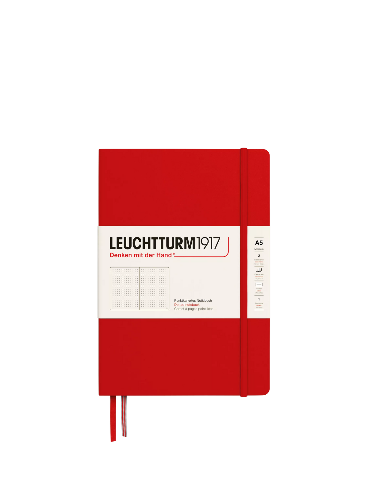 LEUCHTTURM1917 A5 dotted hardcover notebook, UK version
