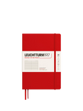 LEUCHTTURM1917 hardcover ruled notebook A5 cherry, imported from the UK