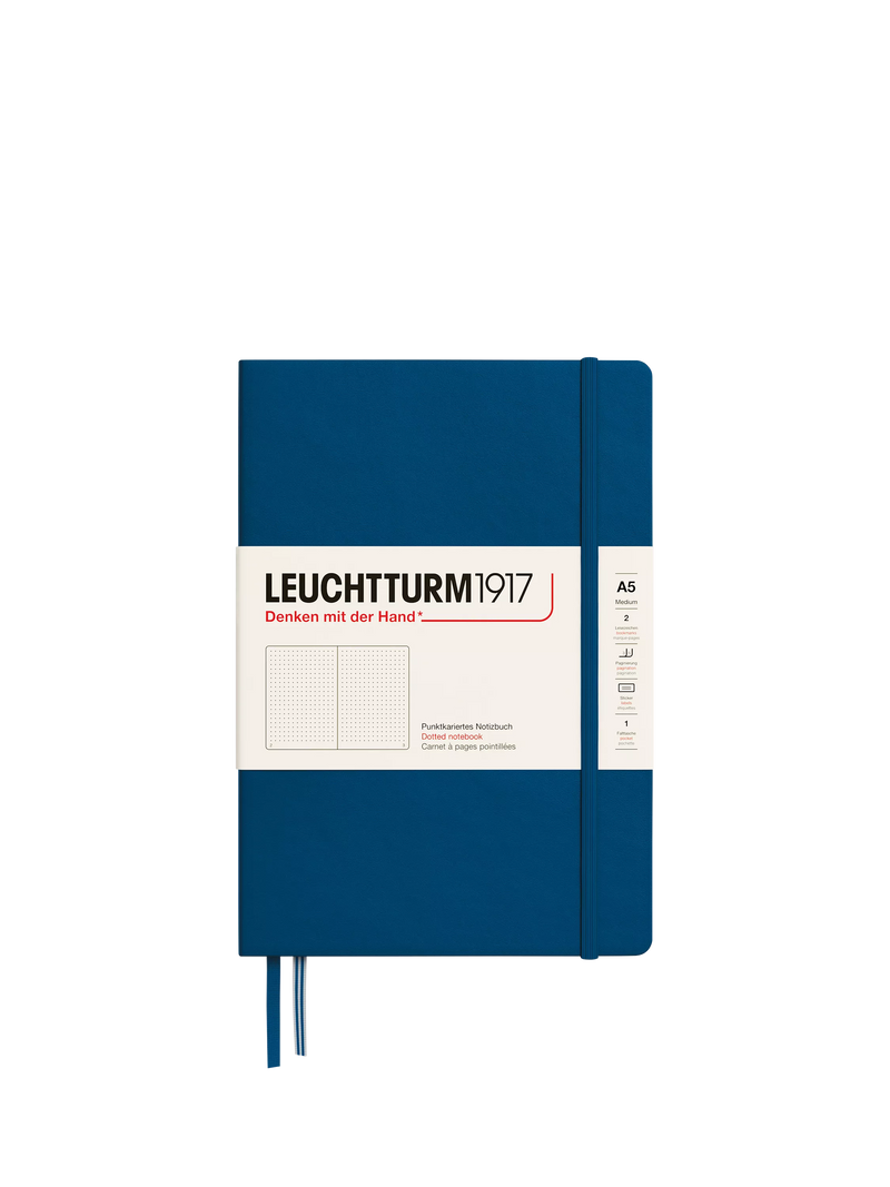 Leuchtturm1917 A5 dotted notebook in blue (British brand)