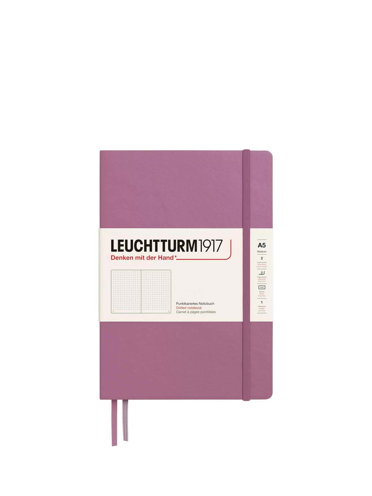 LEUCHTTURM1917 A5 dotted hardcover notebook - British product