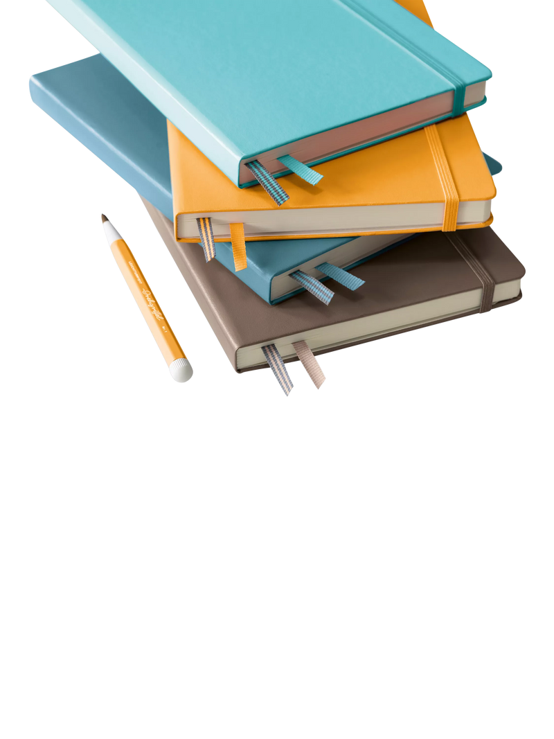 LEUCHTTURM1917 A5 ruled hardcover notebook in blue, imported from the UK