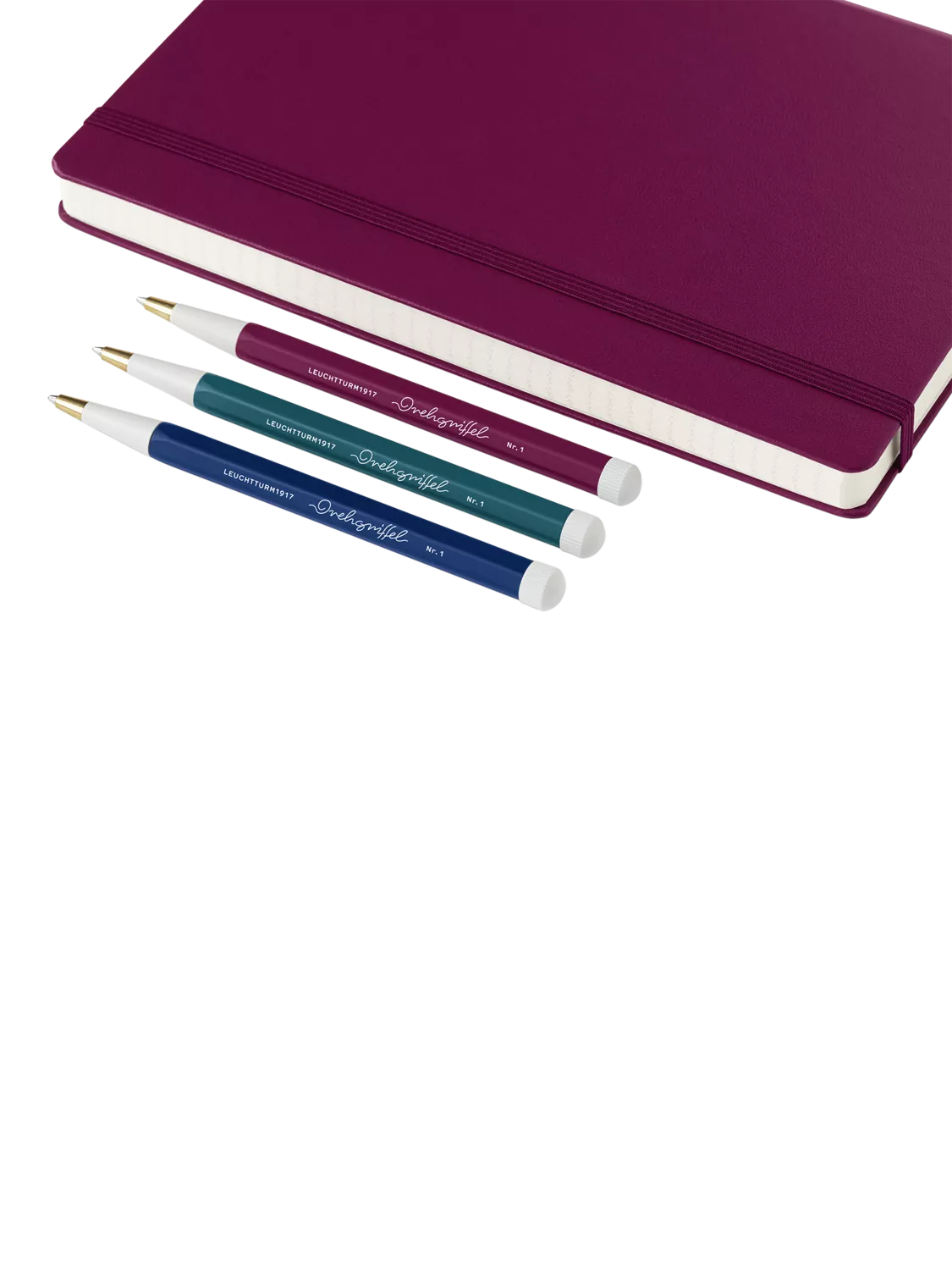 LEUCHTTURM1917 A5 ruled hardcover notebook in blue, imported from the UK
