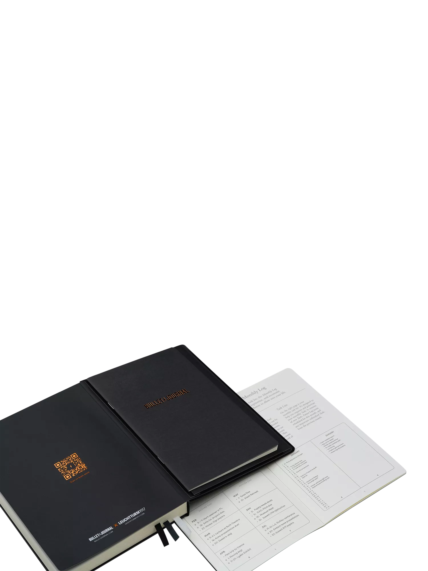 LEUCHTTURM1917 bullet journal notebook black A5 (British brand)