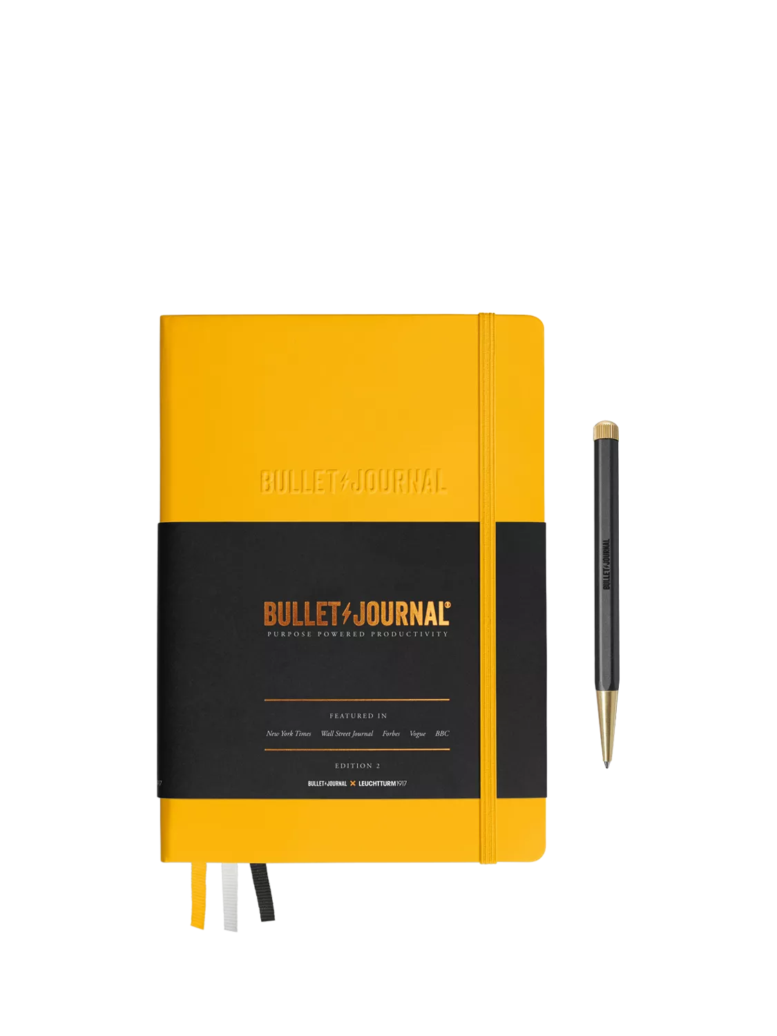 Leuchtturm1917 A5 bullet journal yellow hardcover notebook, UK version