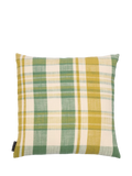 The Conran Shop Marabar Check cushion Green/Chartreuse 50cm, imported from the UK