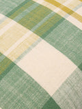 The Conran Shop Marabar Check cushion Green/Chartreuse 50cm, imported from the UK