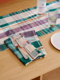 The Conran Shop Marabar check cotton napkins set of 2 green mauve - British product