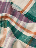 The Conran Shop Marabar check cotton napkins set of 2 green mauve - British product
