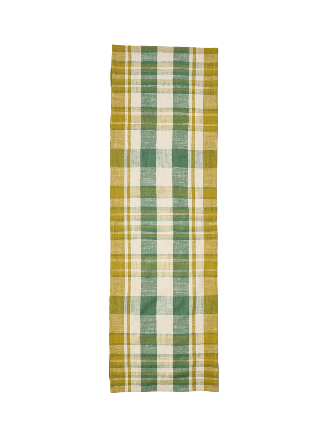 Conran Shop Marabar table runner green chartreuse 260cm, imported from the UK
