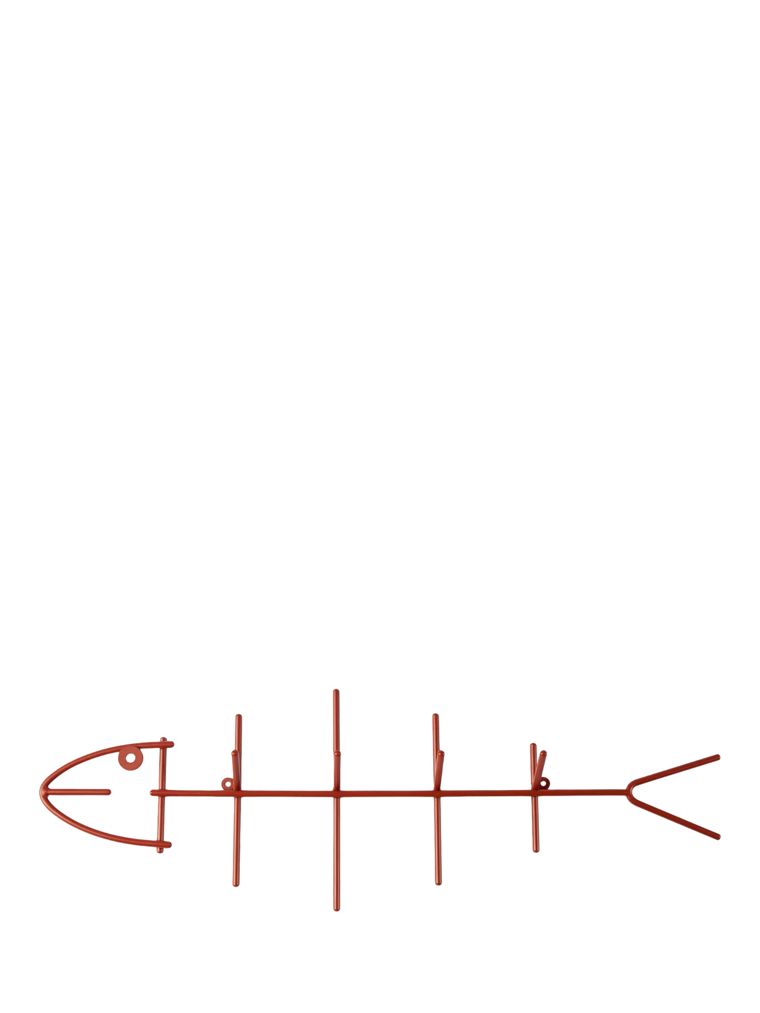 The Conran Shop red fish hook wall-mounted rack 60cm (British brand)