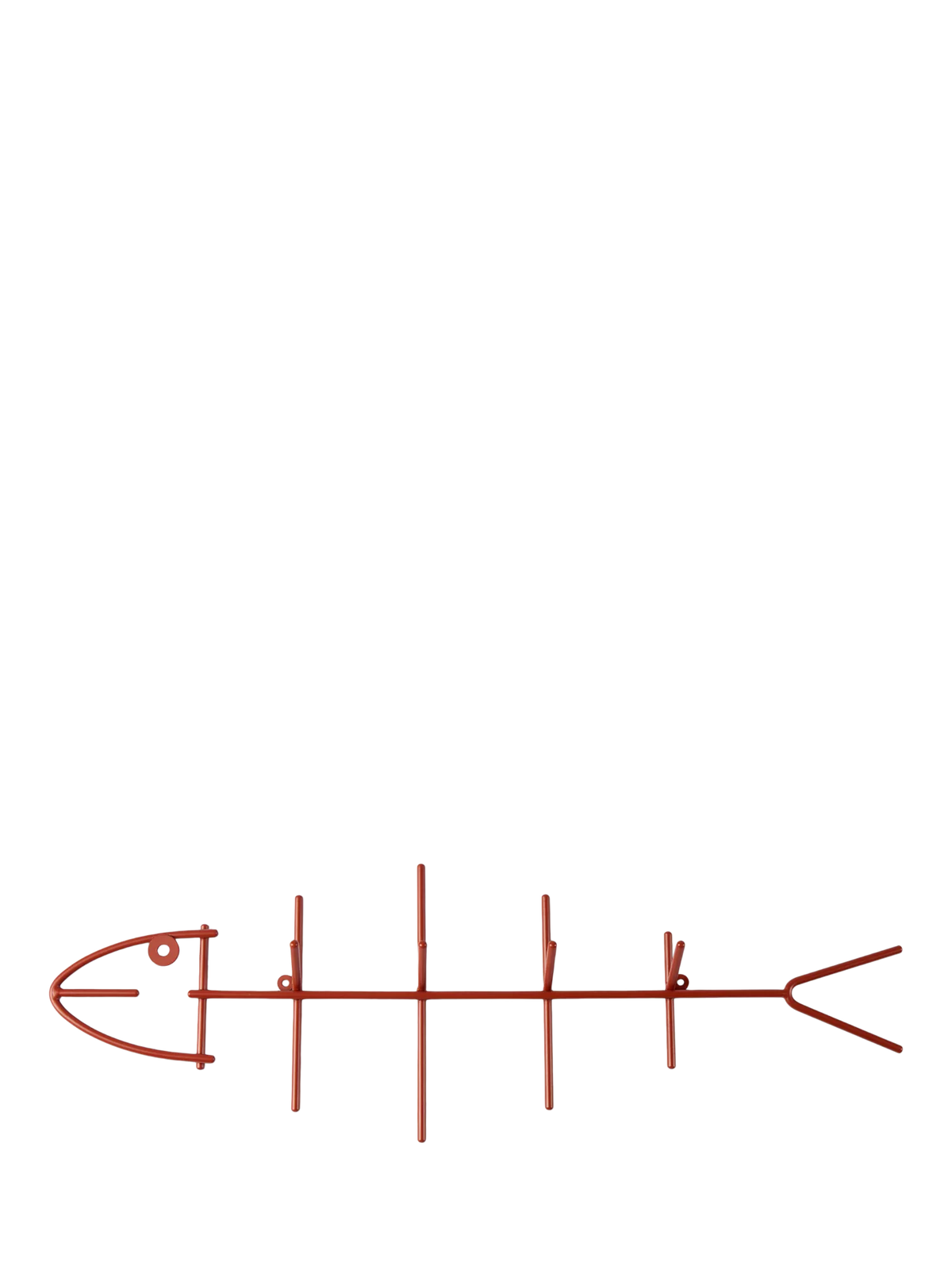 The Conran Shop red fish hook wall-mounted rack 60cm (British brand)