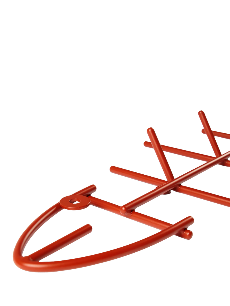 The Conran Shop red fish hook wall-mounted rack 60cm (British brand)