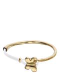 UNOde50 leather butterfly bracelet gold and white (British brand)