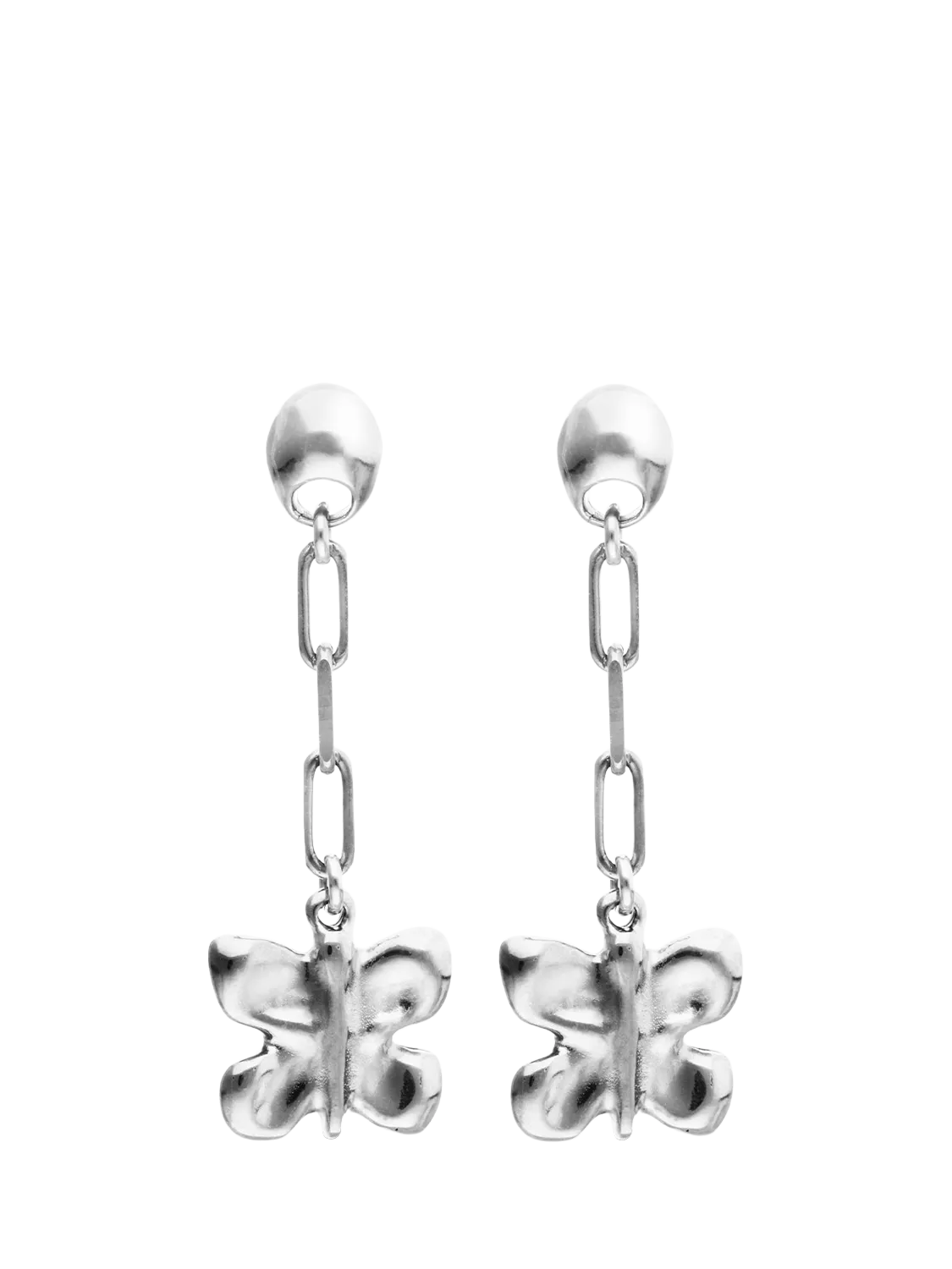 UNOde50 butterfly drop earrings 5cm, imported from the UK