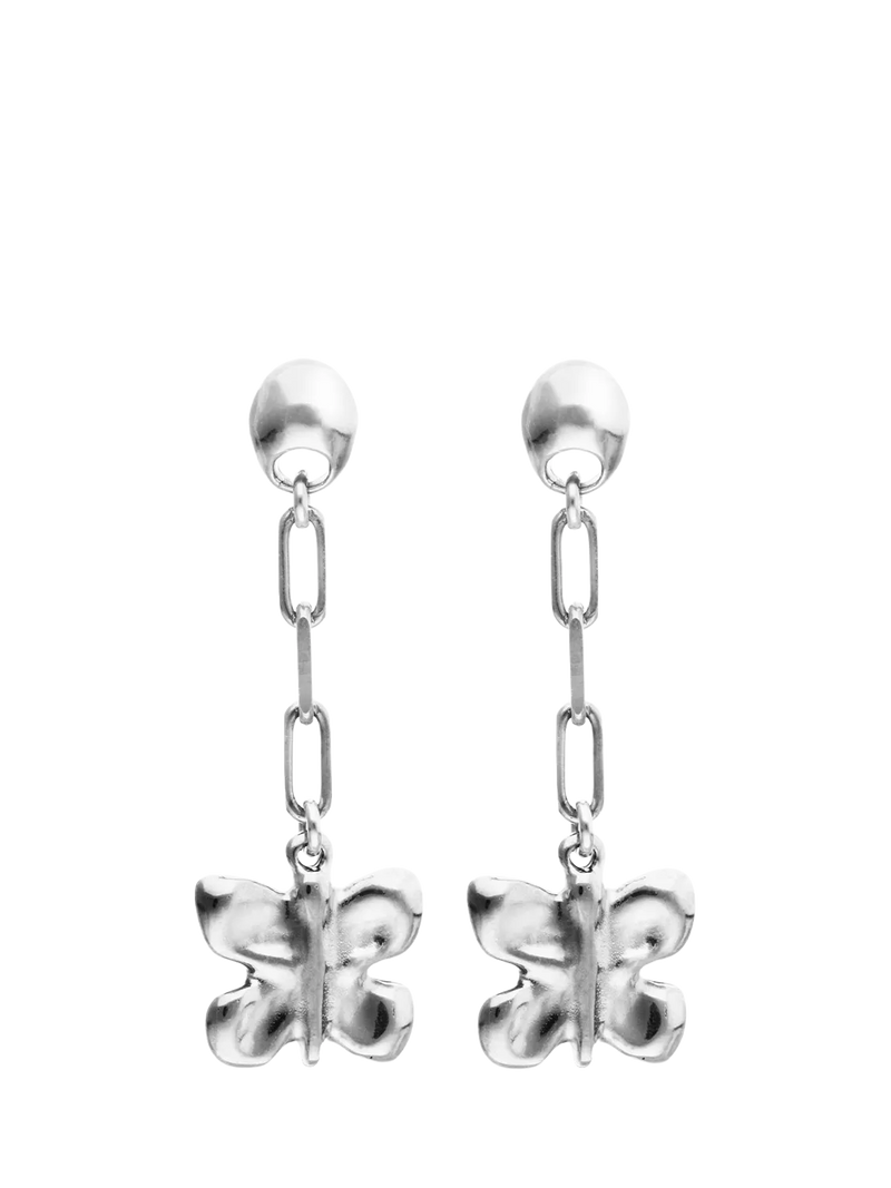 UNOde50 butterfly drop earrings 5cm, imported from the UK
