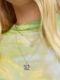 UNOde50 double butterfly necklace silver plated, imported from the UK