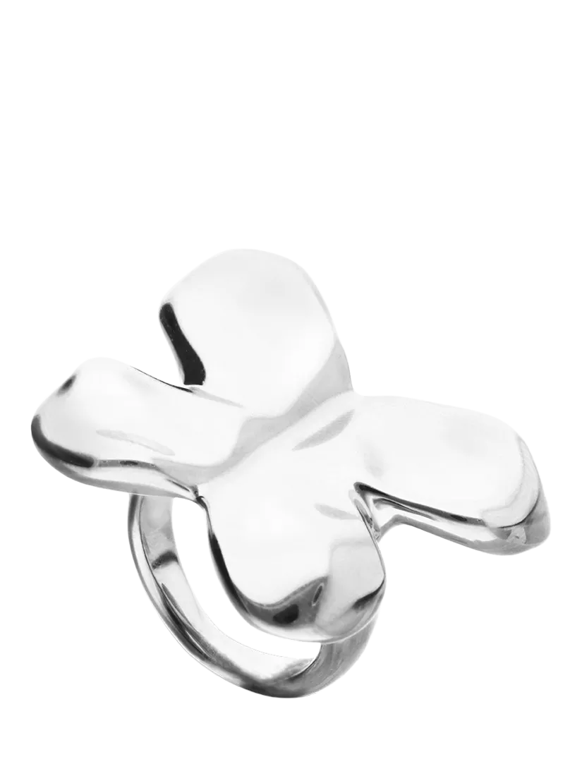 UNOde50 silver butterfly ring 16.4mm (British brand)