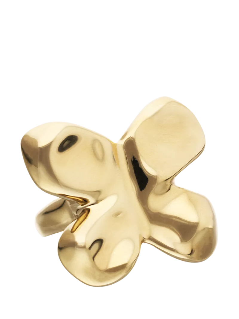 UNOde50 Butterfly Ring Gold Gold-Plated Cocktail Ring