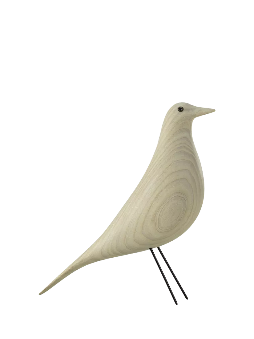 Vitra wood bird ornament Cotton White Ash (British brand)