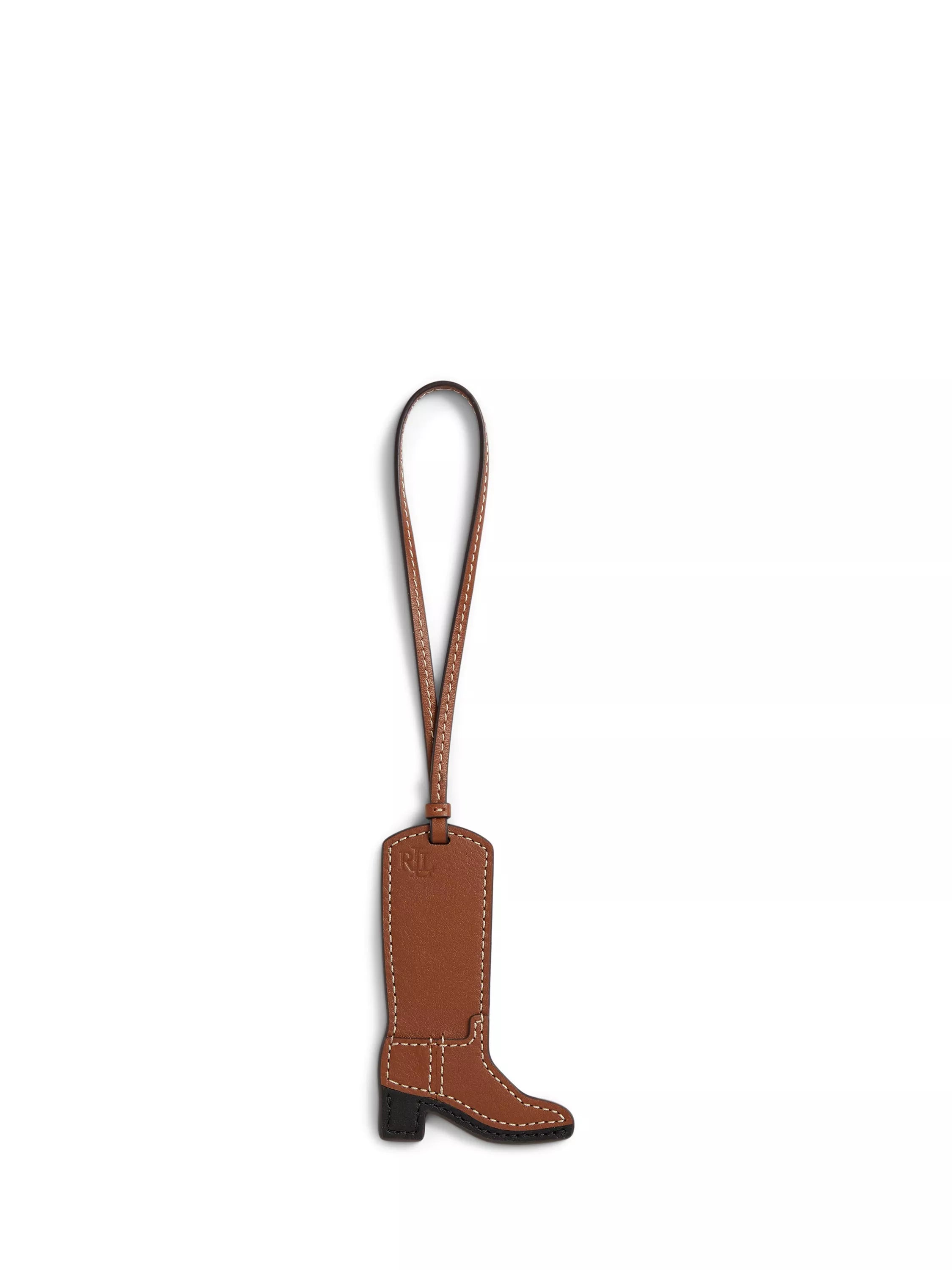 Ralph Lauren leather western boot charm Lauren Tan, imported from the UK