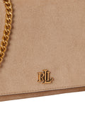 Ralph Lauren Adair II suede clutch bag light beige, UK version
