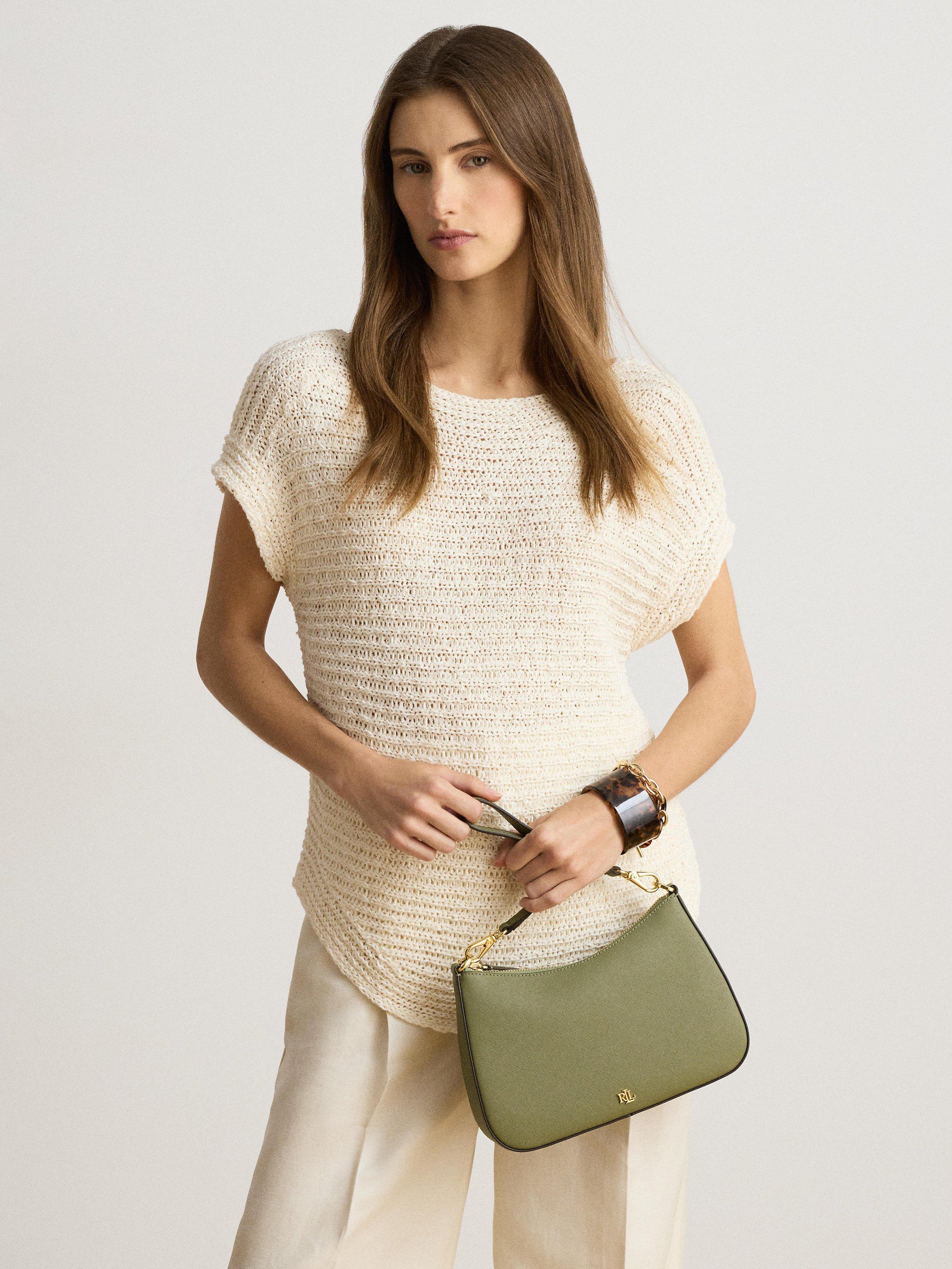 Ralph Lauren Danni 26 shoulder bag sage green - British product