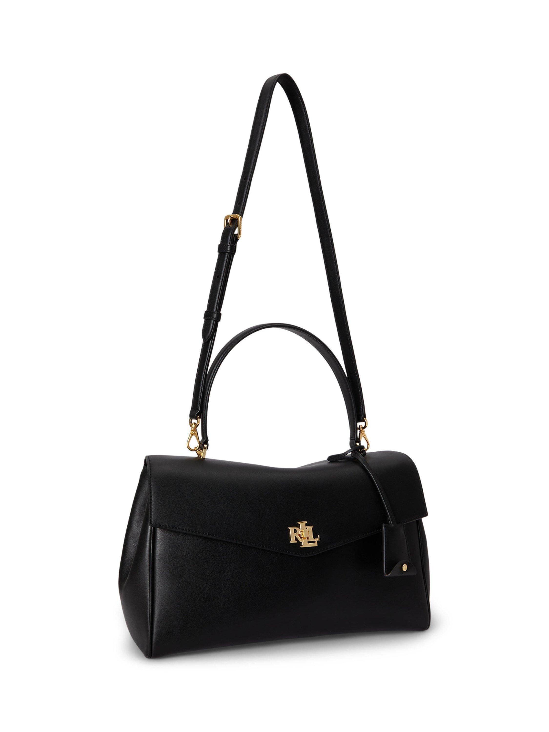 Ralph Lauren Farrah leather satchel handbag, imported from the UK