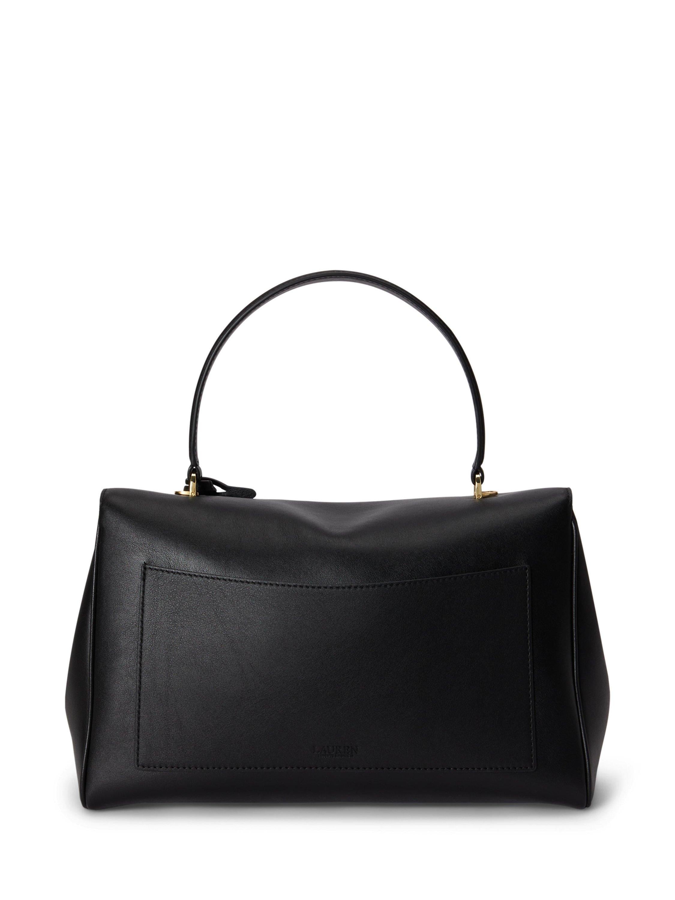 Ralph Lauren Farrah leather satchel handbag, imported from the UK