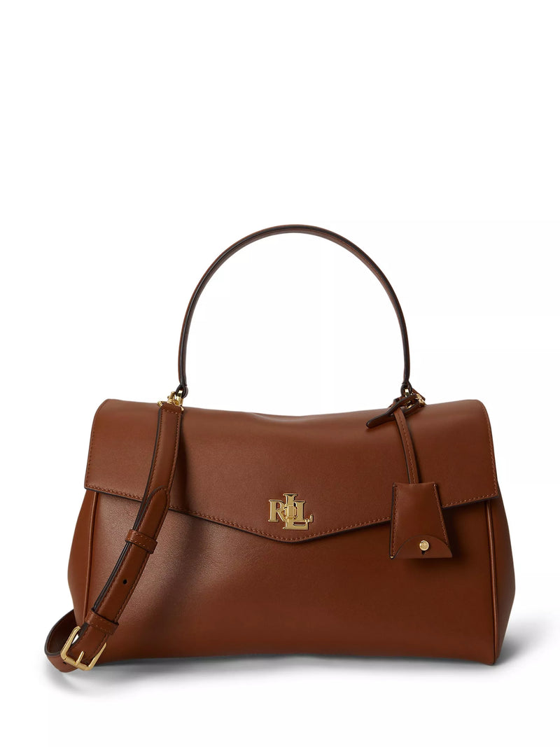 Ralph Lauren Farrah Leather Satchel Handbag