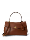 Ralph Lauren Farrah Leather Satchel Handbag
